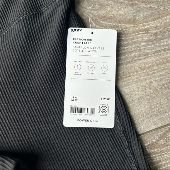 NWT Athleta Elation Rib Crop Flare Pants - Picture 7 of 13